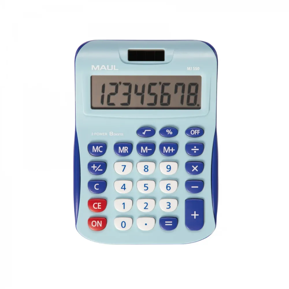 Maul Calculator de birou MJ550, 8 digits - albastru deschis