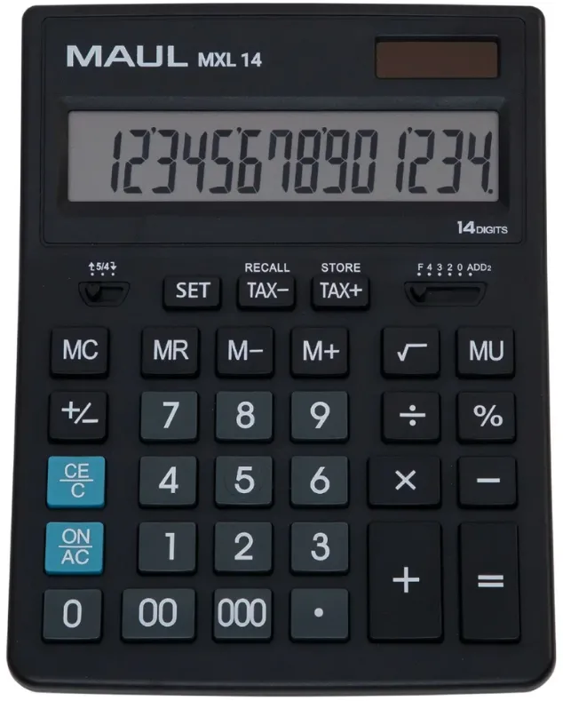Maul Calculator de birou MXL14, 14 digits - negru
