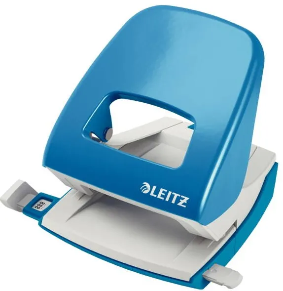 Leitz Perforator metalic LEITZ 5008 NeXXt Series, 30 coli, albastru-deschis