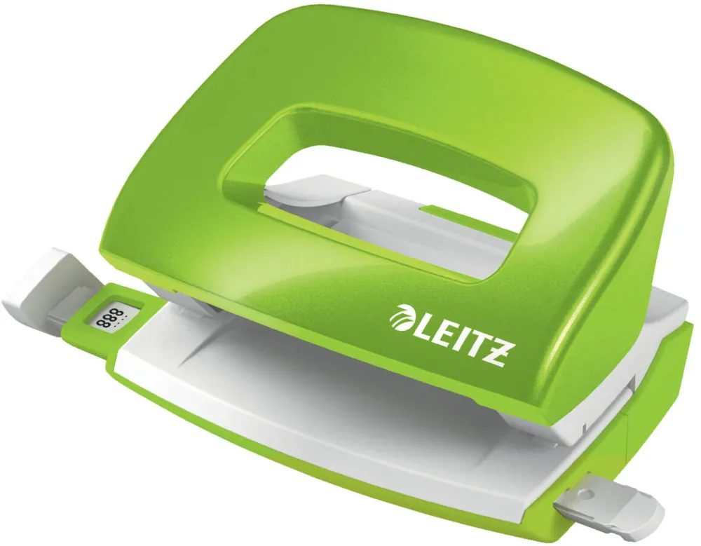 Leitz Perforator metalic LEITZ WOW 5060 MINI NeXXt Series, 10 coli, verde