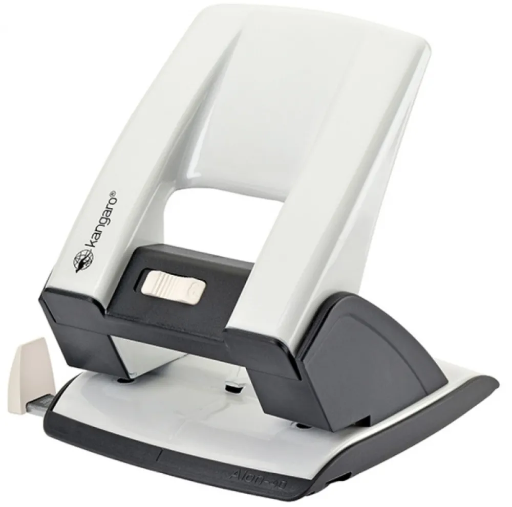 KANGARO - caps.perf Perforator metalic 40 coli, KANGARO Aion 40 - alb metalizat