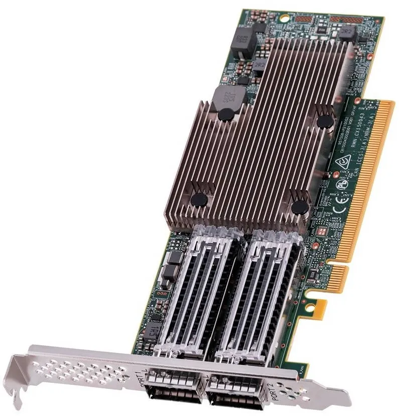Placa de Retea BROADCOM Placa de retea, Broadcom, P2100G, 2x 100GbE, PCIe NIC 4.0 x16
