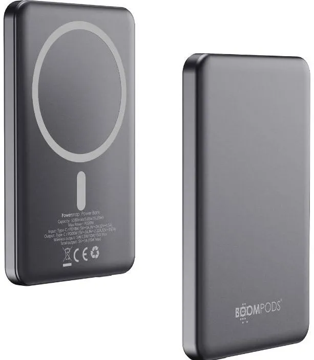 Boompods Powerbank Magnetica de 5000mAh - Gri