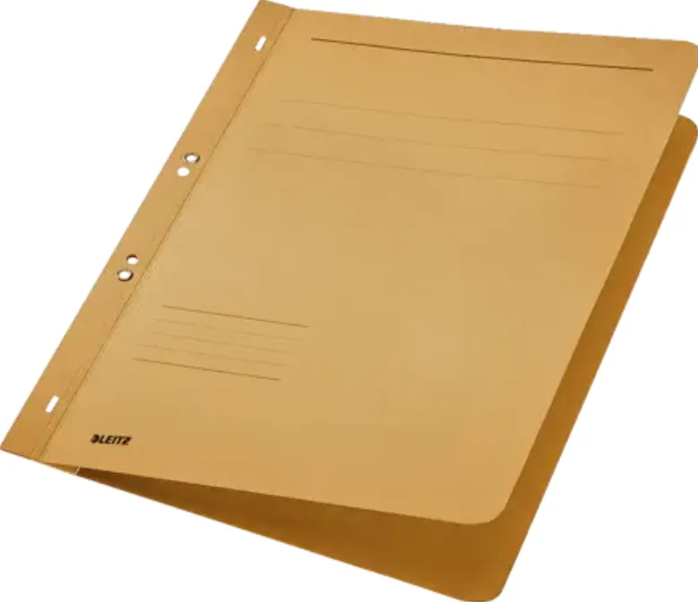Leitz Dosar cu sina Leitz 1/1, carton, A4, cu capse, 170 coli, kraft