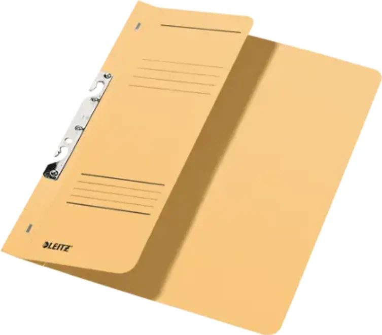 Leitz Dosar cu sina Leitz 1/2, carton, A4, incopciat, 170 coli, kraft