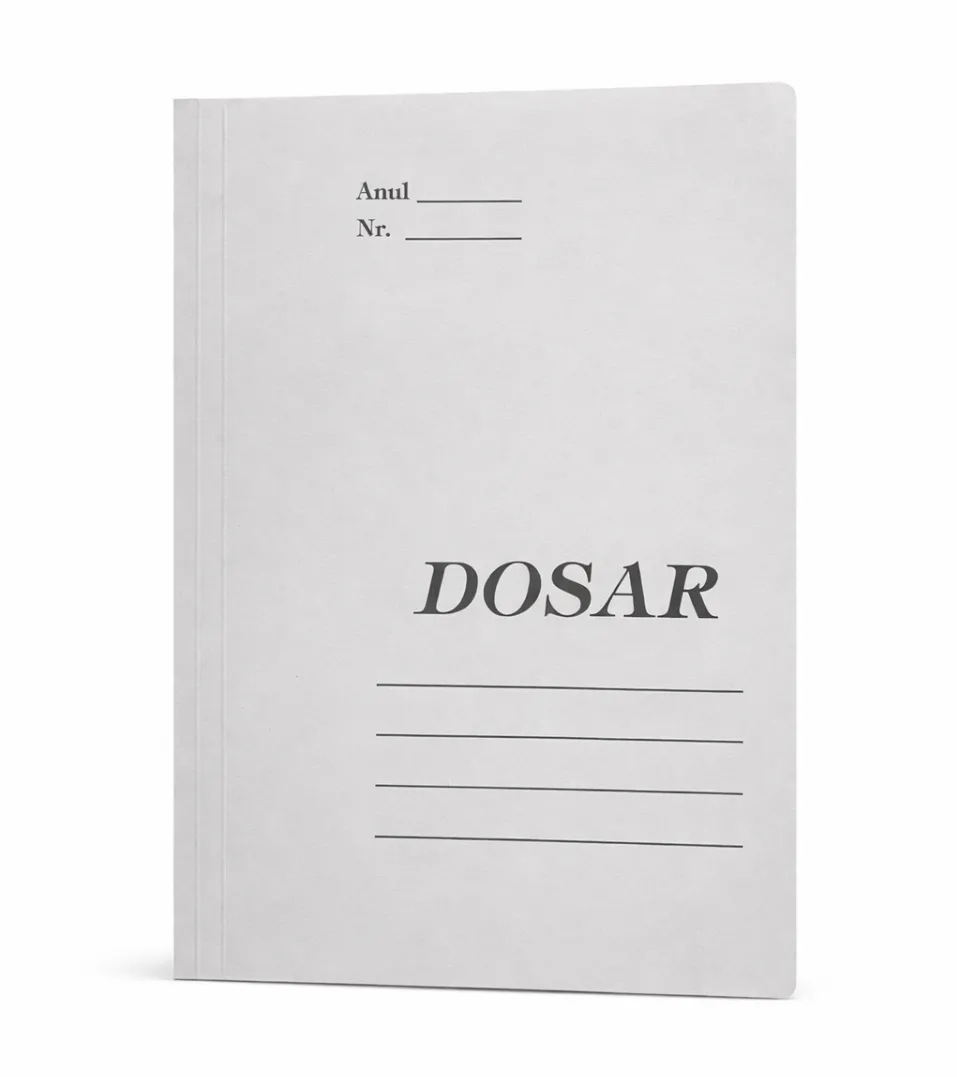 Dosare din carton alb Dosar carton alb, plic, 230g/mp