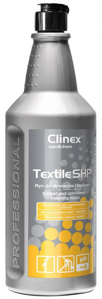 Clinex Textile SHP, 1 litru, solutie pentru curatare covoare si tapiterie