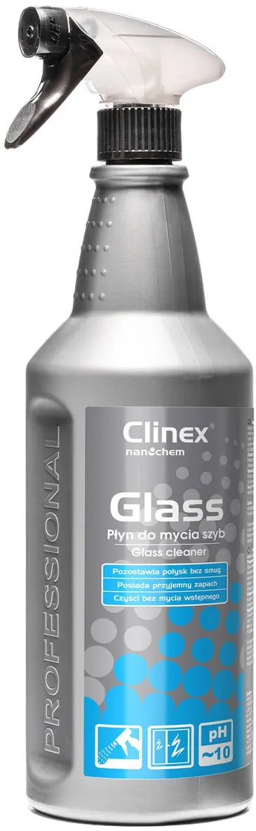 Clinex Glass, 1 litru, cu pulverizator, solutie pentru spalat geamuri