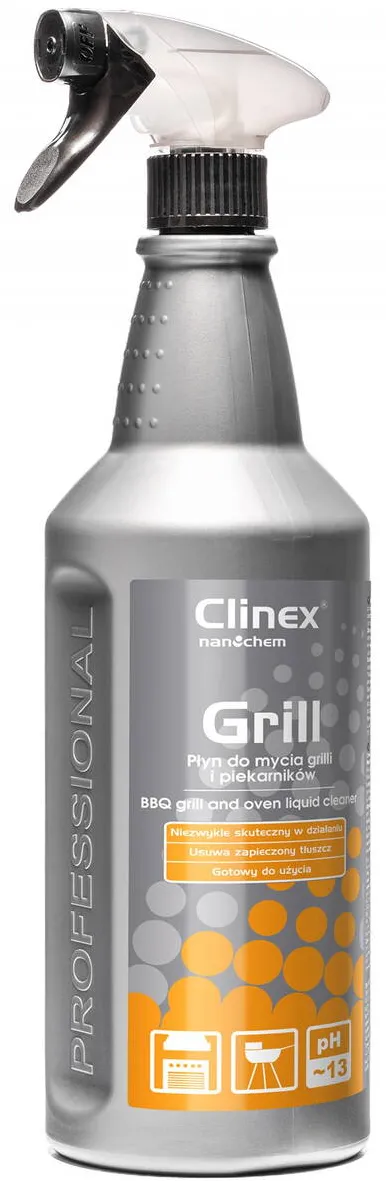 Clinex Grill, 1 litru, cu pulverizator, solutie profesionala pt. curatarea gratarelor, cuptoarelor