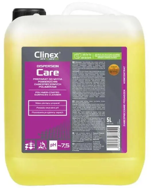 Clinex Dispersion CARE, 5 litri, detergent pt. curatare, polisare, stralucire suprafete cu polimeri