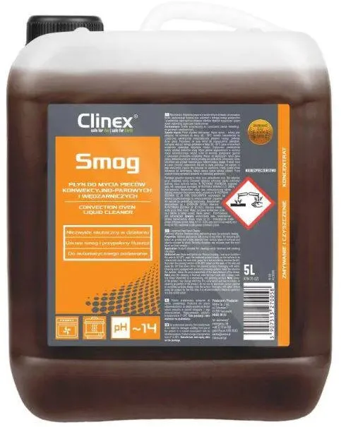 Clinex Smog, 5 litri, detergent pentru curatarea aparatelor cu aburi sau fum