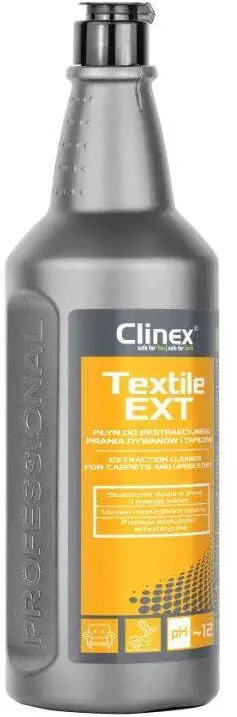 Clinex Textile EXT, 1 litru, detergent concentrat pentru curatare covoare si tapiterie
