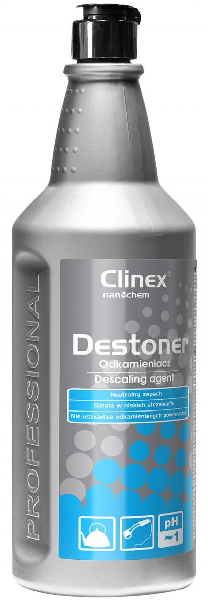 Clinex Destoner, 1 litru, solutie pentru curatarea depunerilor de calcar, pt. aparate electrocasnice