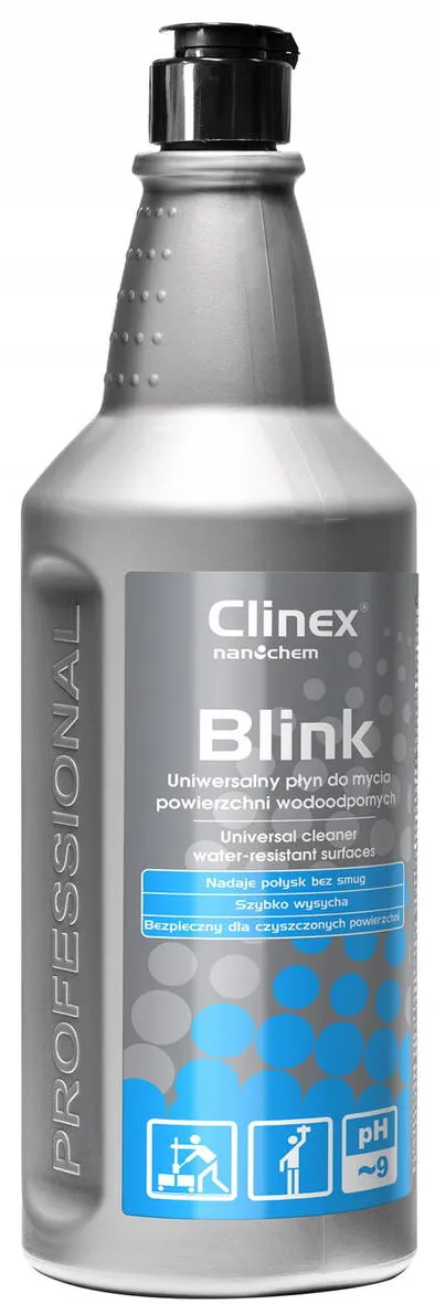 Clinex Blink, 1 litru, solutie cu alcool pentru curatare suprafete impermeabile