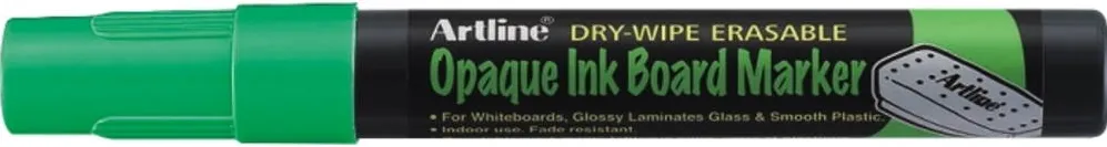 Artline Marker cu cerneala opaca, ARTLINE, pentru table de scris, varf 2.0mm - verde fluorescent