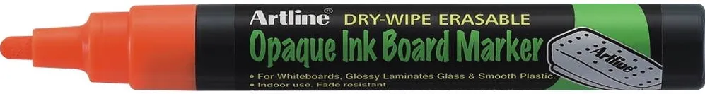 Artline Marker cu cerneala opaca, ARTLINE, pentru table de scris, varf 2.0mm - portocaliu fluorescent