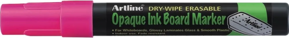 Artline Marker cu cerneala opaca, ARTLINE, pentru table de scris, varf 2.0mm - roz fluorescent