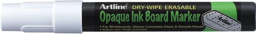 Artline Marker cu cerneala opaca, ARTLINE, pentru table de scris, varf 2.0mm - alb