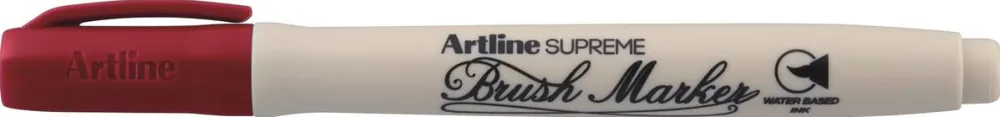 Artline Carioca ARTLINE Supreme, varf flexibil (tip pensula) - rosu inchis