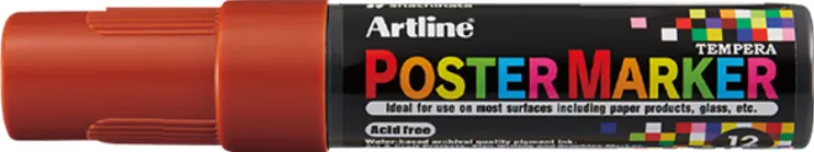 Artline Marker pentru poster ARTLINE, corp plastic, varf tesit 12mm - maro