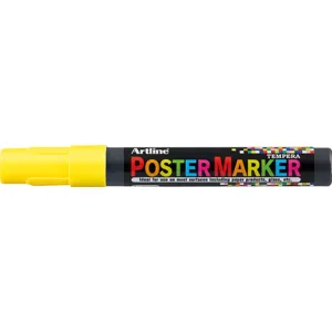 Artline Marker pentru poster ARTLINE, corp plastic, varf rotund 2mm - galben fluorescent