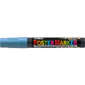 Artline Marker pentru poster ARTLINE, corp plastic, varf rotund 2mm - albastru metalizat