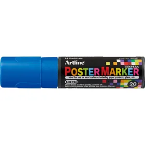 Artline Marker pentru poster ARTLINE, corp plastic, varf tesit 20mm - albastru