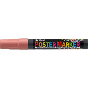 Artline Marker pentru poster ARTLINE, corp plastic, varf rotund 2mm - rosu metalizat