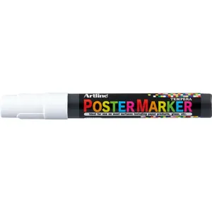 Artline Marker pentru poster ARTLINE, corp plastic, varf rotund 2mm - alb