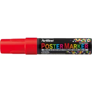 Artline Marker pentru poster ARTLINE, corp plastic, varf rotund 6mm - rosu
