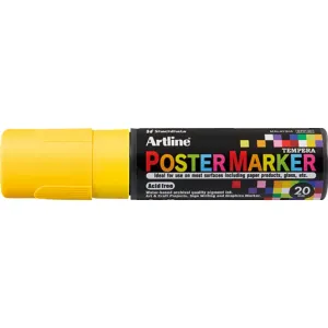 Artline Marker pentru poster ARTLINE, corp plastic, varf tesit 20mm - galben