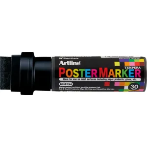 Artline Marker pentru poster ARTLINE, corp plastic, varf tesit 30mm - negru
