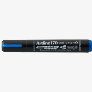 Artline Permanent marker ARTLINE 170 Eco Green - Dry safe 2 weeks, corp plastic, varf rotund 2.0mm - albastr