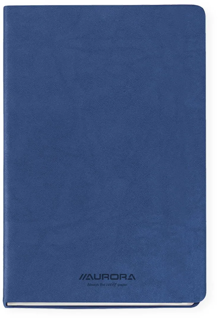 Aurora Caiet A5, 192 file - hartie FSC 80gsm, coperta soft-touch albastru, AURORA Capri - dictando