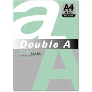 Double A Hartie color pentru copiator A4, 80gsm, 100coli/top, Double A - pastel emerald