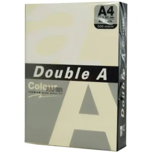 Double A Hartie color pentru copiator A4, 80gsm, 100coli/top, Double A - pastel ivory