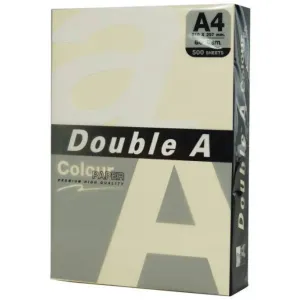 Double A Hartie color pentru copiator A4, 80gsm, 500coli/top, Double A - pastel ivory