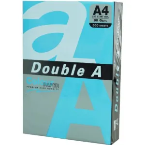 Double A Hartie color pentru copiator A4, 80gsm, 500coli/top, Double A - albastru intens