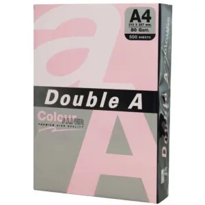 Double A Hartie color pentru copiator A4, 80gsm, 500coli/top, Double A - pastel pink