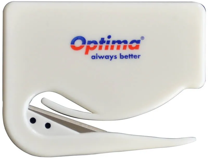 Cuttere OPTIMA Cutit pentru corespondenta Optima Premium, lama SK5, ABS - alb