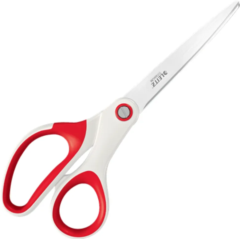 Leitz Foarfece pentru birou LEITZ WOW Titanium, 205 mm, rosu