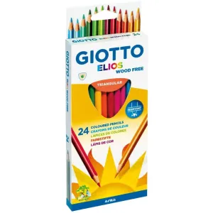 GIOTTO Creioane colorate, cutie carton, 24 culori/cutie, GIOTTO Elios