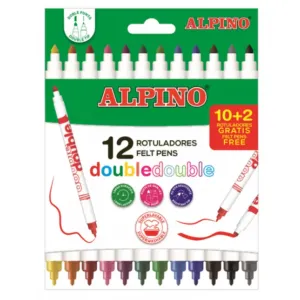 Alpino Carioca cu 2 capete, 12 culori/set, ALPINO Color Experience