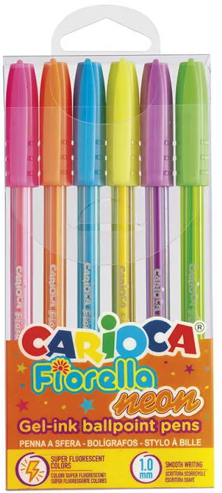 Carioca Pixuri colorate Carioca, neon, Fiorella - 6 buc/set