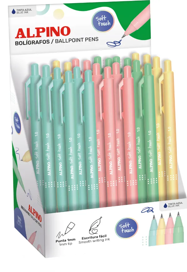 Alpino Pixuri asortate pastel 24 buc/set, Alpino Soft Touch