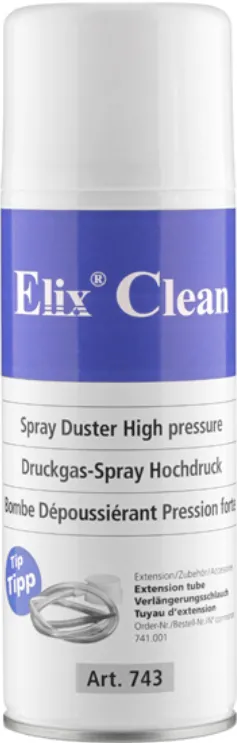 Solutie de curatare ELIX Clean Spray cu aer non-inflamabil, high pressure, 300ml, ELIX Clean