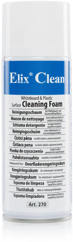 Solutie de curatare ELIX Clean Spuma curatare suprafete din plastic, metal, sticla (nu pentru TFT/LCD/Plasma), 400ml, ELIX Clean