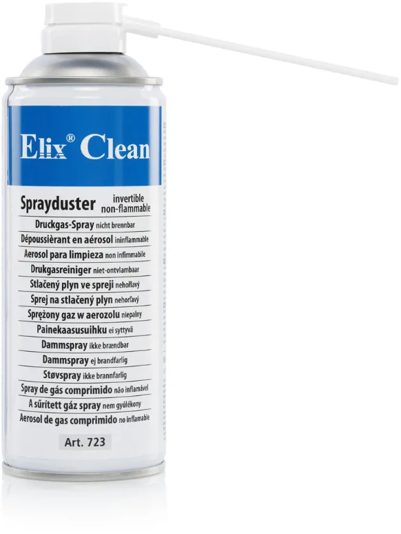Solutie de curatare ELIX Clean Spray cu aer non-inflamabil, invertibil, 200ml, ELIX Clean