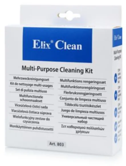 Solutie de curatare ELIX Clean Set curatare diverse suprafete, inclusiv pentru telefoane, cu pulverizator, 3 buc/set, ELIX Clean