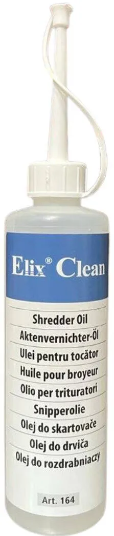 Solutie de curatare ELIX Clean Ulei pentru distrugatoare de documente, 250ml, ELIX Clean